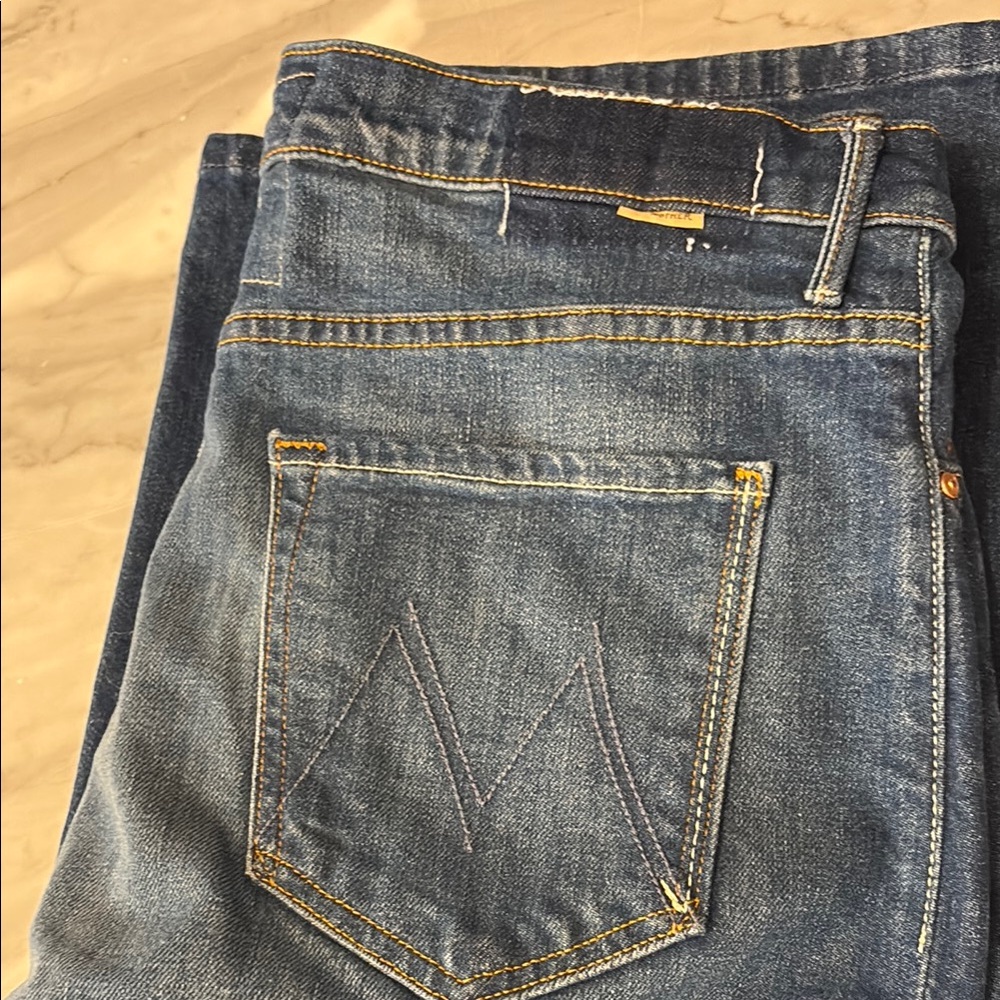 The pinch sneak wide leg jean